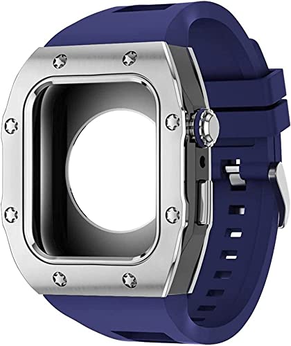 Boîtier acier Apple Watch 7 45 mm pour le sport et le bureau chic