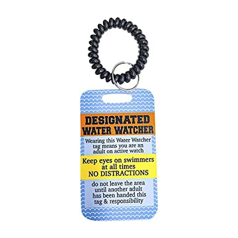 Pool Safety Bracelet - Water Watch Badge Tag for Kids, Beach & Vacation Swim Accessories Cover