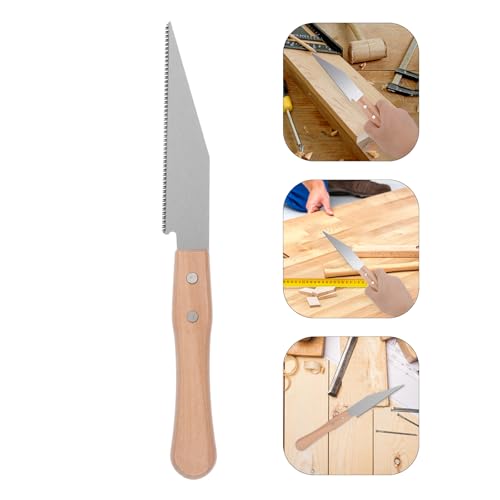 OSALADI Handgefertigte Holzbearbeitungssäge Japanische Zugsäge Schneidsäge Handsäge Kleine Zugsäge Doppelkanten Stichsäge Tragbare Mini Säge Kleine Handsäge