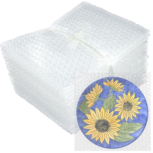 12X12 Inch Bubble Out Bags, 50Pcs Bubble Pouches Warp,Clear Bubble Cushioning Wrap, Double Walled Packing Supplies for Storage, Shipping, Moving, Transporting and Packing