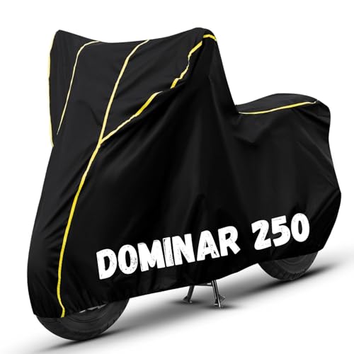 Image of Bike Cover for Dominar 250 100% Waterproof, Dustproof & Scratch Resistant| Fully Bottom Elastic UV Resistant Heavy Duty Body Cover | All Weather Outdoor Use