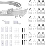 Curtain Track,Ceiling Curtain Track 9.8 Ft Flexible Bendable Curtain Track System for RV Curtains,...