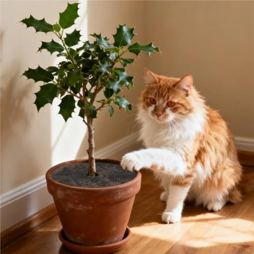 Protecteur de terreau pour éviter la terre renversée par les chats - 6