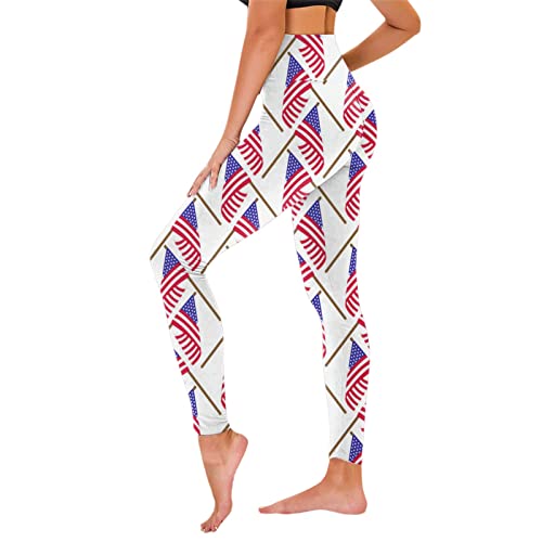 Glitzeroberteil Independence Day For Women's American 4 Of July Leggings...