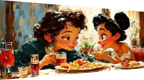 Cadeaux femme maison kit loisir créatif peinture diamant motif peinture repas