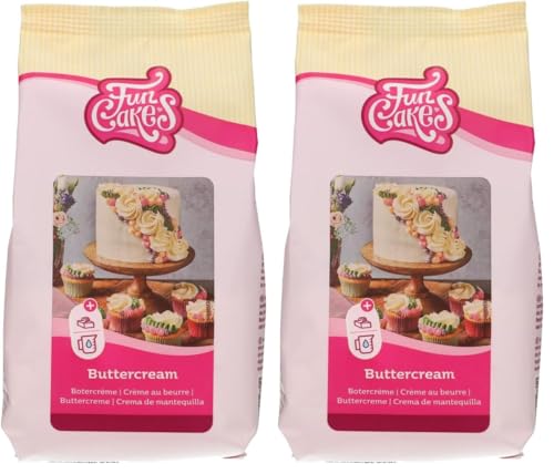 FunCakes Mix pour Crème au Beurre: facile à utiliser, crémeux, parfait pour la décoration de gâteaux, le remplissage et la garniture sur les cupcakes,...