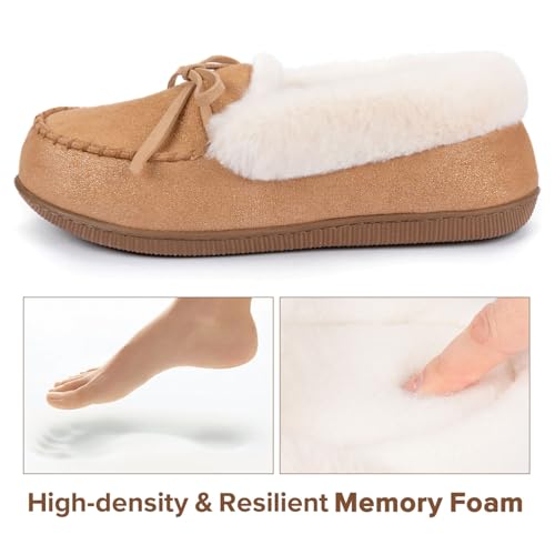 RockDove Women's Caroline Glittered Moccasin Slipper4