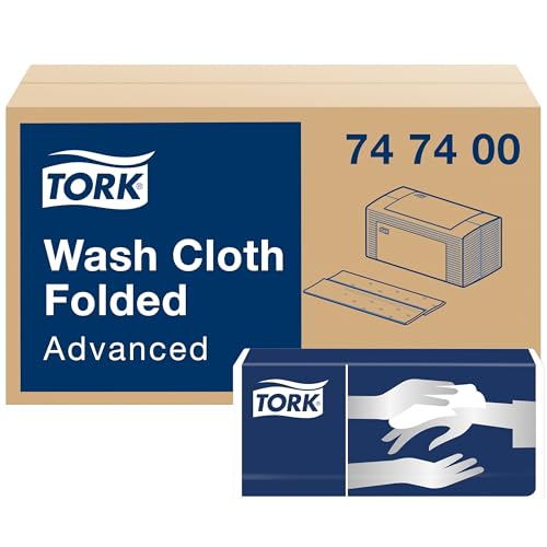 Tork 747400 Waschtuch Advanced 4-lagig / weiche Pflegetücher für die Pflege von Patienten / strapazierfähig & effizient / 20 x 120 Tücher (25 x 19 cm)