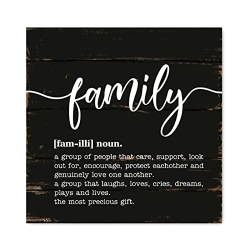 Panneau mural bois Family Definition Evans1nism déco salon chaleureux