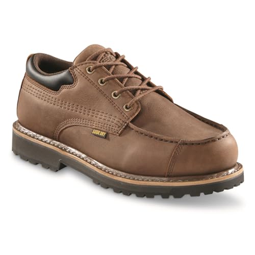 Guide Gear Men's Rugged Timber Waterproof Oxford Shoes; Moisture Wicking Insoles, Casual Footwear
