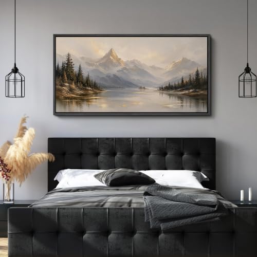 Image of MUDECOR Extra Large Framed Canvas Print Wall Art Pine Art for Living Room