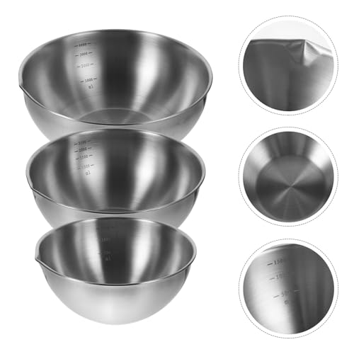 Set de 3 Tazones de Mezcla de Acero Inoxidable LABRIMP miniatura 6
