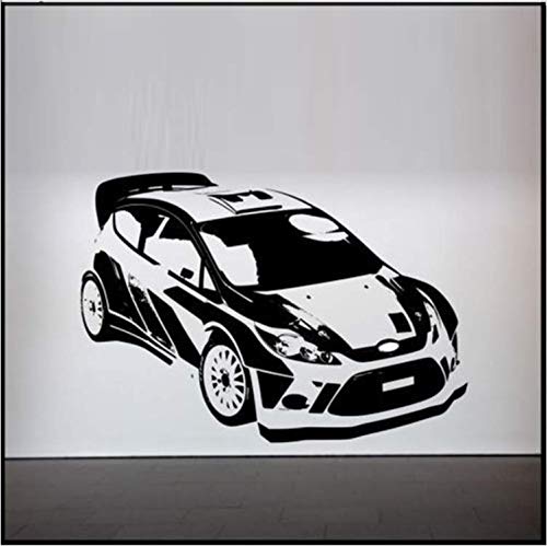 Chaoaihekele Personnalité Rally Car Racing Car Personnalité Papier Peint Amovible Pvc Stickers Muraux Pour Chambre Garçons Pépinière Vinyle Stickers Muraux Salon Salle Art Décor 81X57Cm Cover