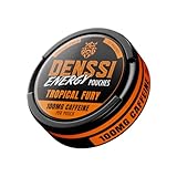 Denssi Energy Pouches - Bolsas energéticas de cafeína - Reemplazo gratuito/alternativa para concentración y energía - Bolsas nootrópicas sin azúcar, fabricadas en los Estados Unidos y delicioso sabor