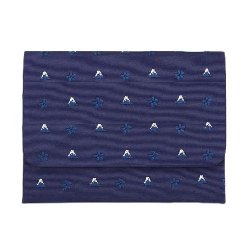 Nishijin Ori Card Case: Kyoto's 1,200-Year Silk Weave Tradition [2026] — 紺青 finish