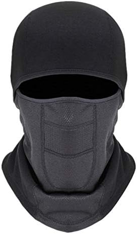 Winter Windproof and Waterproof Balaclava Face Riding Ski Mask,Winter Hat Outdoors Helmet Fleece Liner Mask, Suitable for Riding Bicycle Skiing Motorcycle Climbing (Black)