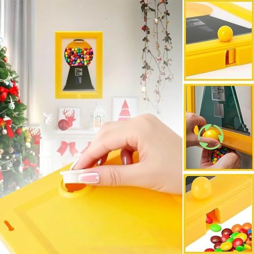 Artévita Bilderrahmen Süßigkeitenspender - Wandmontierter Candy Dispenser Automat für Home Office, Dekorative Süßigkeiten Spender mit Schnelle Verteilung (Rosa)