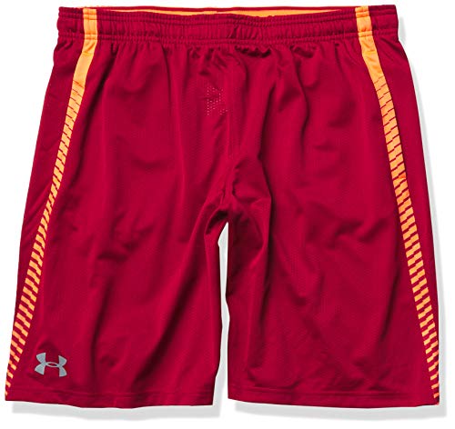 Under Armour Men's Tech Mesh Graphic Shorts , Rapture Red (620)/Steel , X-Large