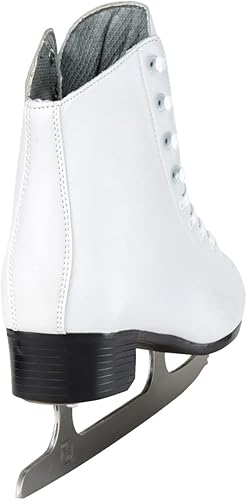 Miniatura 3 de Winnwell Patines de hielo para mujer, patines artísticos blancos para niñas y mujeres, ideales para principiantes y patinadoras recreativas
