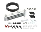 KITACO 3-ROW Super Oil COOLER (ONLY fits up to OEM/Stock Cylinder Head & ONLY works with Kitaco Clutch Cover), Fits: 2013-2018 Honda GROM / GROM SF, 360-1432820
