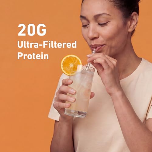 Image of Isopure Clear Whey Isolate Protein Powder, Lactose Free, Gluten Free, Naturally Flavored, Citrus Lemonade, 20g Protein Per Serving, 14.1 Oz, 16 Servings (Packaging May Vary)