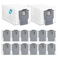 14 Stück Staubbeutel für Roborock S8 MaxV Ultra/Qrevo/Qrevo Pro/Saros 10R/Saros 10/QV35A/Qrevo S/Qrevo Slim/Qrevo Curv S5X/Qrevo Curv 2 Flow/Qrevo Edge/Qrevo MaxV Staubsauger - Hochwertig beutel