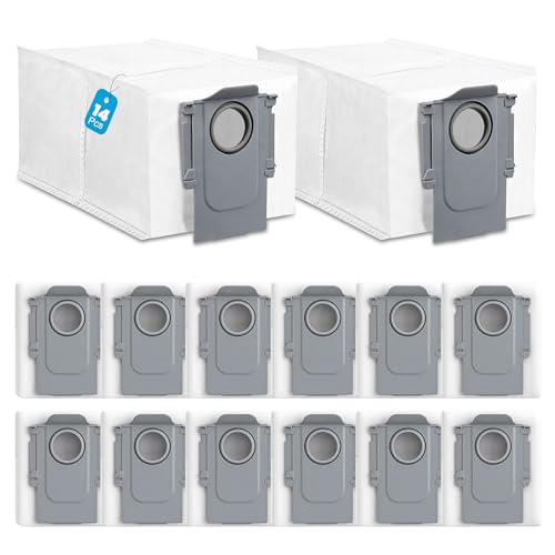 14 Stück Staubbeutel für Roborock QV 35A/QV35S/S8 MaxV Ultra/Saros 10/10R/Qrevo/Qrevo Pro/Qrevo S/Qrevo Slim/Qrevo Curv S5X/Qrevo Curv 2 Flow/Qrevo Edge/Qrevo MaxV Staubsauger - Hochwertig beutel