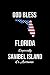 Produktbild God Bless Florida Especially Sanibel Island it's Awesome: Funny Patriotic Notebook. College Ruled Lined Journal.