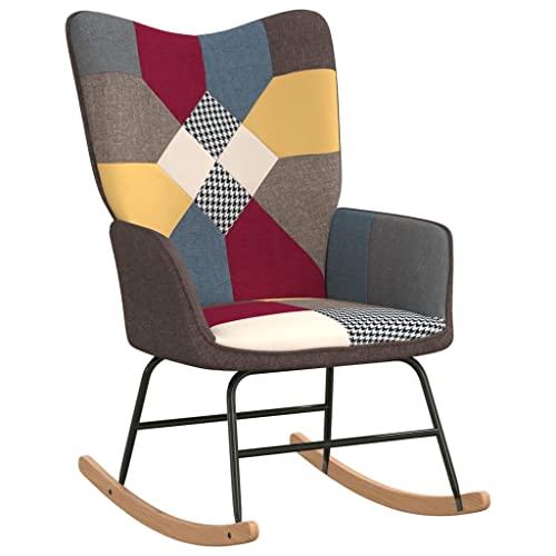 vidaXL Silla Mecedora Balancín Reclinable Asiento Sillón Salón Sala de Estar Muebles Mobiliario Relajación Relajante...