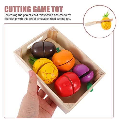 TOYANDONA 1 Satz Spielzeug Sie Obst Und Gemüse Set Kinderküche Essen Pretend Toys – Bild 4