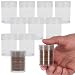 BCW Clear Half-Dollar Tubes with Lock-Down Cap, Each Holds 20 US Half-Dollars, 10-Tubes Total