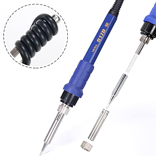 Image of YIHUA 917D Blue Grip Replacement Soldering Iron Handpiece /Handle for Yihua 853D 2A USB, 853D 3A USB