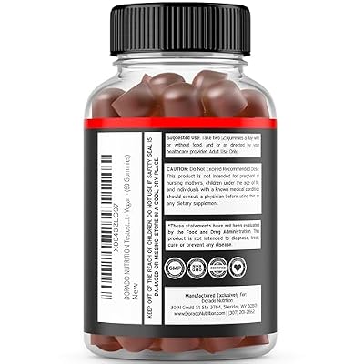 Testosterone Gummies for Men (60 Count) Testosterone Supplement for Men - Premium Test Booster - Support Strength, Stamina, Drive & Performance - Third Party Tested, Non-GMO, Vegan Safe & Made in USA