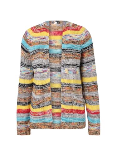 Godoboo Damen Strickjacke Regenbogen Cardigan Pullover Winter Strickpullover Elegant Offen Langarm Outwear Strickmantel Warm Strickpullover Herbst Winter Strickcardigan