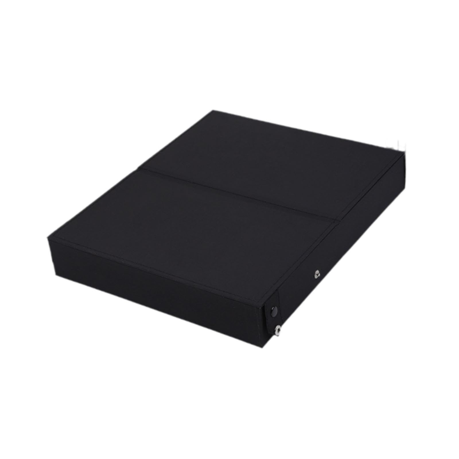 Boîte de Présentation pour Lunettes, Support à Lunettes, Plateau à Lunettes En Tissu et Polypropylène pour Un Rangement Empilable Au Bureau et En, Couvercle noir