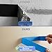 Blue Painters Tape 1 Inch Wide with Bonus Scraper Tool Included, 4 Rolls Blue Tape,3 Times Thicker,Clean Removal Painters Tape for Sharp Paint Lines, No Wall Damage Masking Tape,No Residue