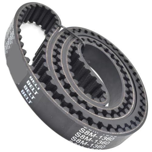 Correa S8M 1344 de goma resistente al desgaste para poleas industriales de 30mm 4