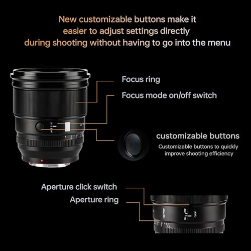 Image of VILTROX PRO 75mm f /1.2 E for Sony E Mount,75mm f1.2 Auto Focus Prime Lens for Sony E Mount Mirrorless a7R a7IV a7RIII a7RIV a7RV A1 FX3 ZVE1 A7CII a6000 a6400 a6600 a6700 ZV-E10 FX30
