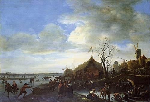 Paysage d'hiver Jan Steen pour votre decoración mural de salon