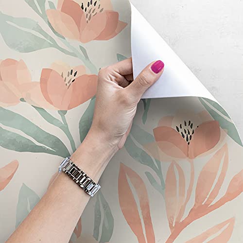 Papier peint de qualité supérieure illustration fleurs de pêche