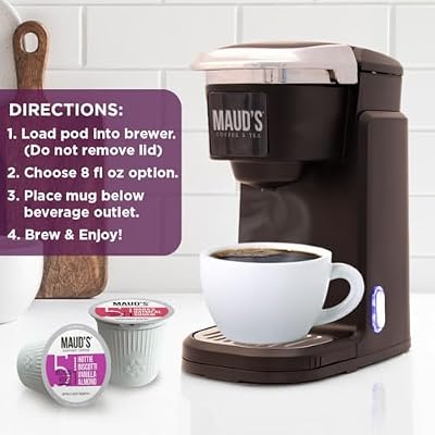 Maud's Super Flavored Coffee Pods Variety Pack, 80 ct, 16 Assorted Flavors, Medium Roast Flavored Coffee in Single Serve Pods 100% Arabica Beans, Compatible with Keurig K Cups Maker