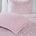 Intelligent Design Soft Plush Comforter, Rosalie, Summer Overfilled Down Alternative Hypoallergenic All Season Bedding-Set, Twin/Twin XL, Pink/Silver