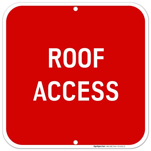 Roof Access Sign,