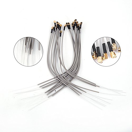 2. 4G ABS Aircraft Receiver Antenna, Compatible IPEX Port 20Pcs 2. 4G Receiver Antenna for Futaba Fr