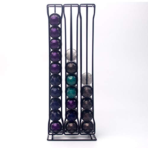 Support capsule café range-capsules rotatif 60 dosettes acier - 6