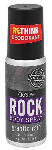 Crystal Mineral Deodorant Spray for Men, Granite Rain, 4 oz