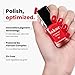 LONDONTOWN lakur Nail Polish - Chip-Resistant, Non-Toxic, Conditions & Hydrates Nails Glossy Vibrant Red, Londoner Love, .40 fl oz