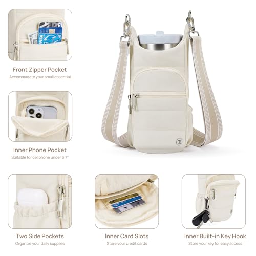 Telena Crossbody Water Bottle Holder for Women - Ideal for Walking, Hiking, and Cycling