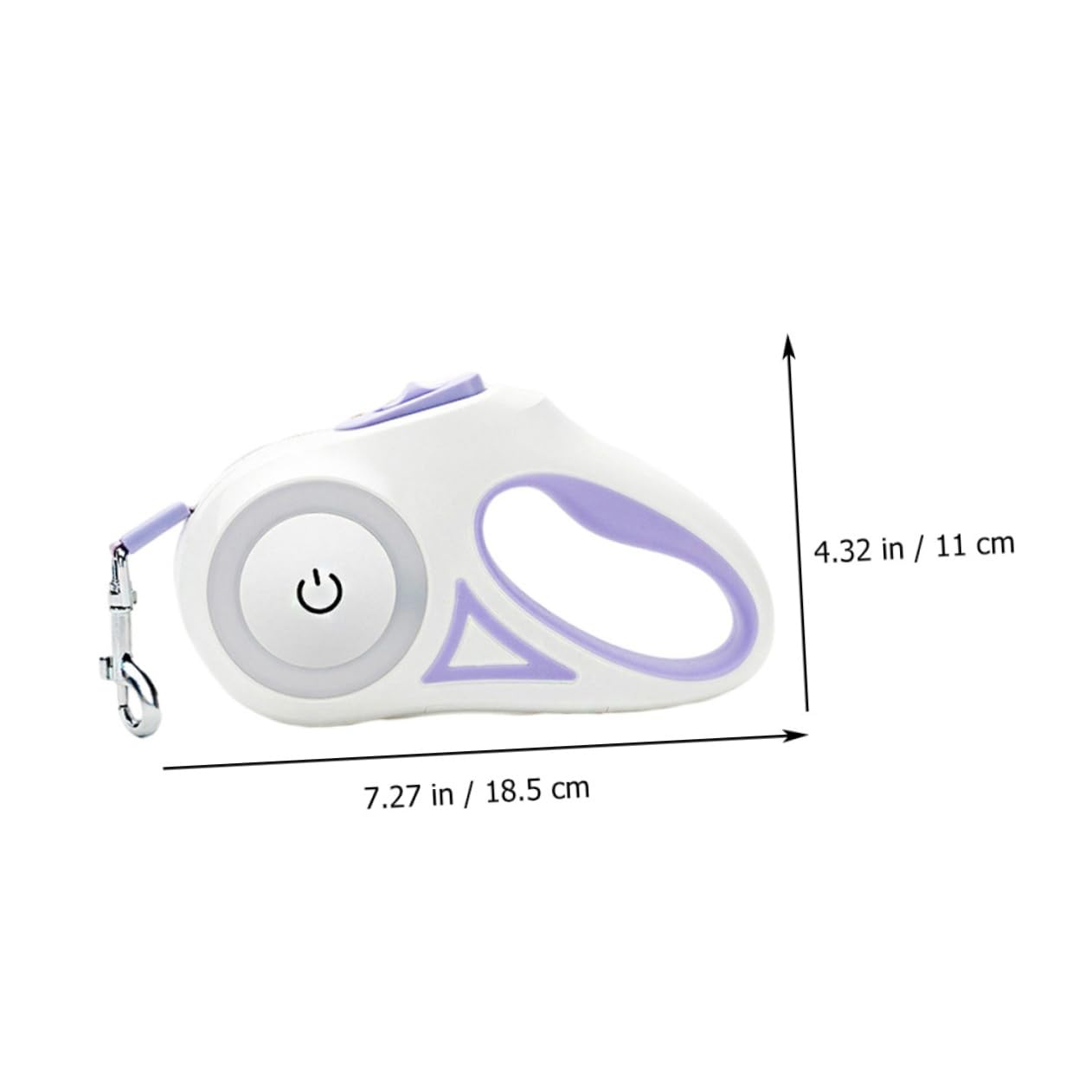Hemobllo Correa para Perro Extensible Luz LED Automática, Material Abs y Nylon, Batería AAA Incluida, Adecuada para Pasear y Entrenar Mascotas de Forma Fiable y Cómoda