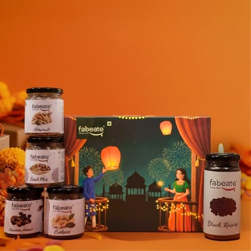 Image of Fabeato Premium Diwali Gift Pack 550g - Mixed of Healthy Dry Fruits, Nuts & Seeds | Perfect Diwali Gift for Loved ones| Gourmet Gift| Corporate Gifts